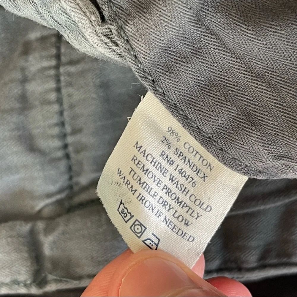 Faherty Washed Grey 4 Pocket Shorts
